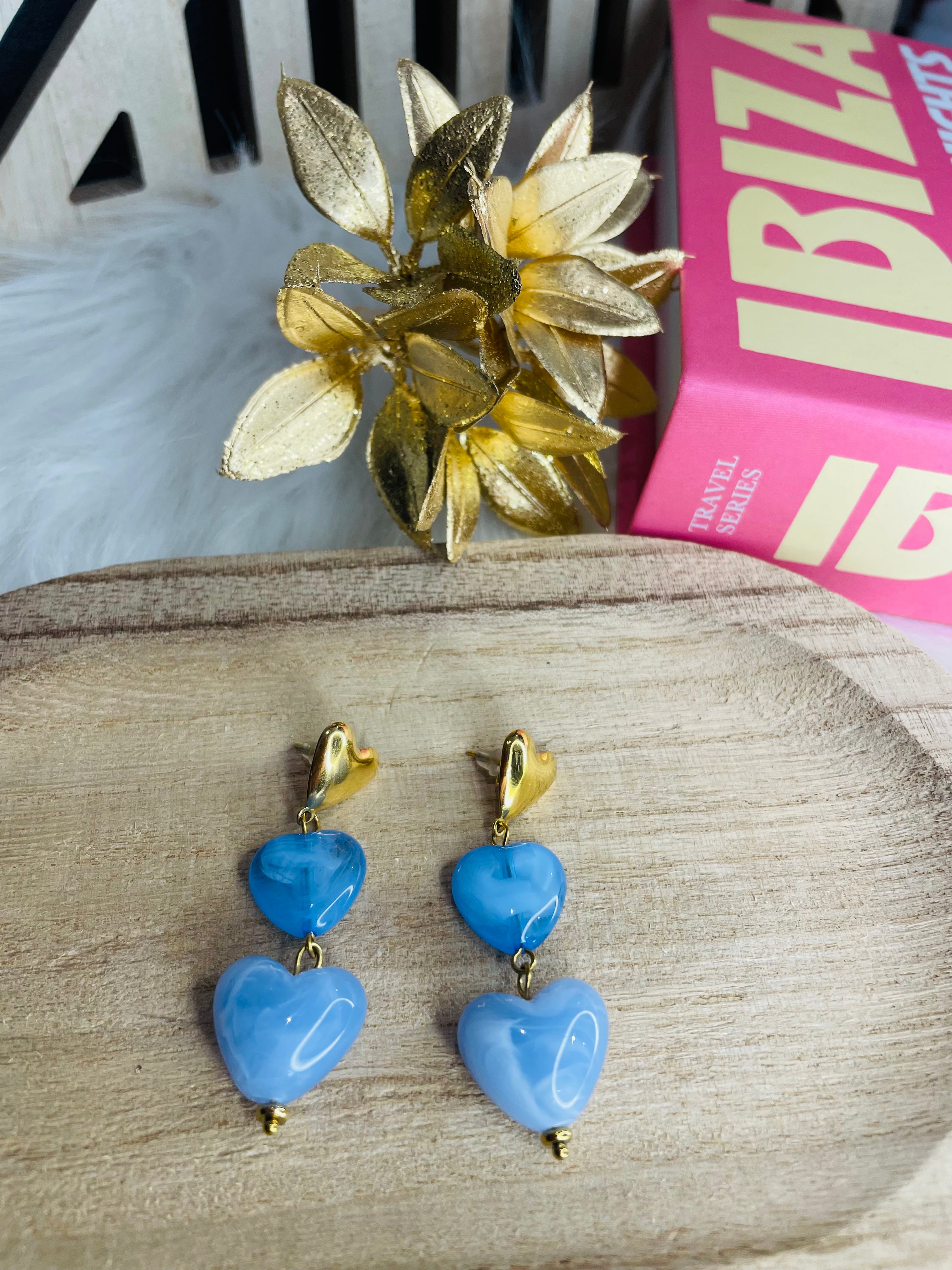 Boucles d'oreilles coeurs