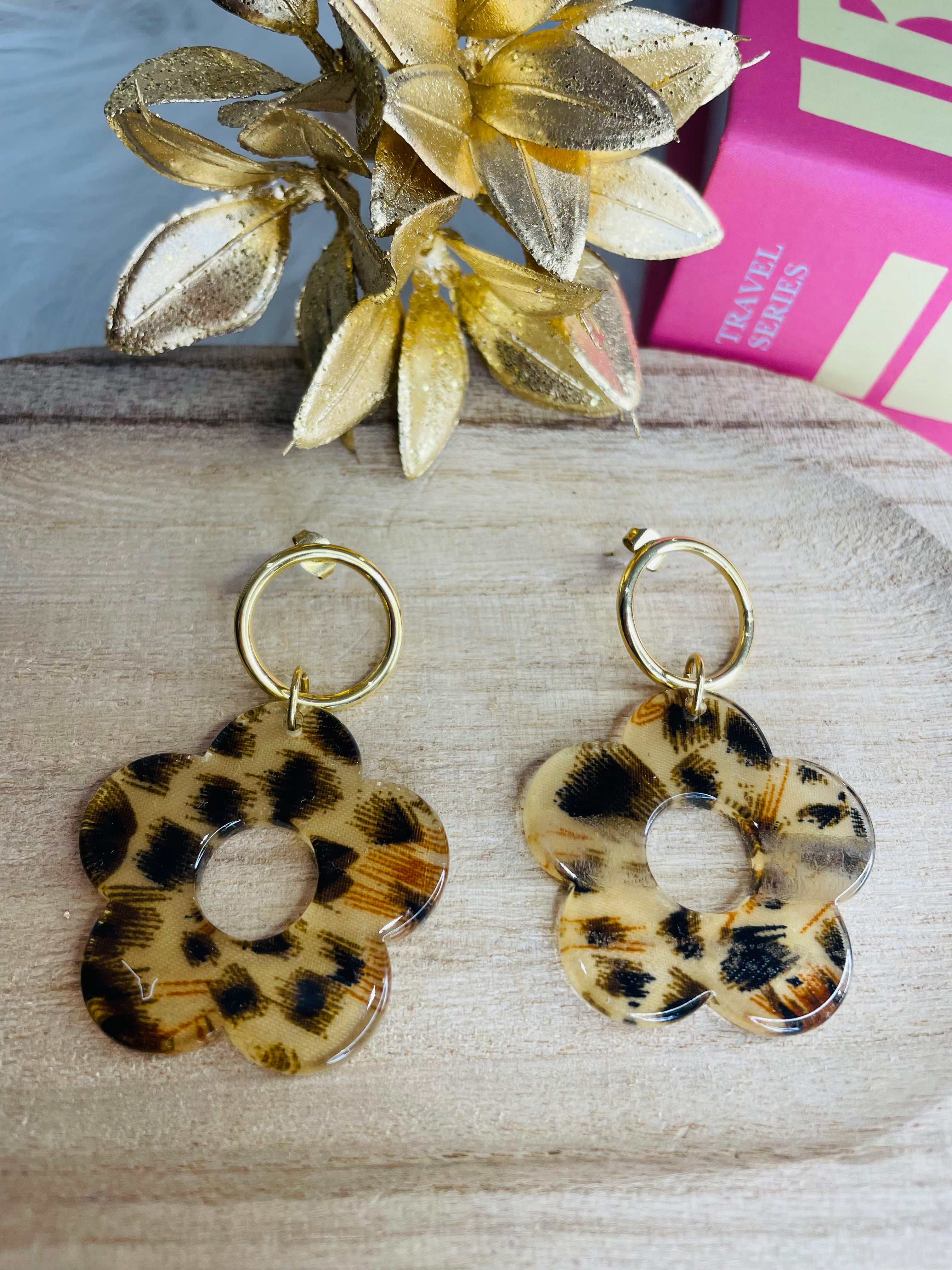 Boucles d'oreilles léopard
