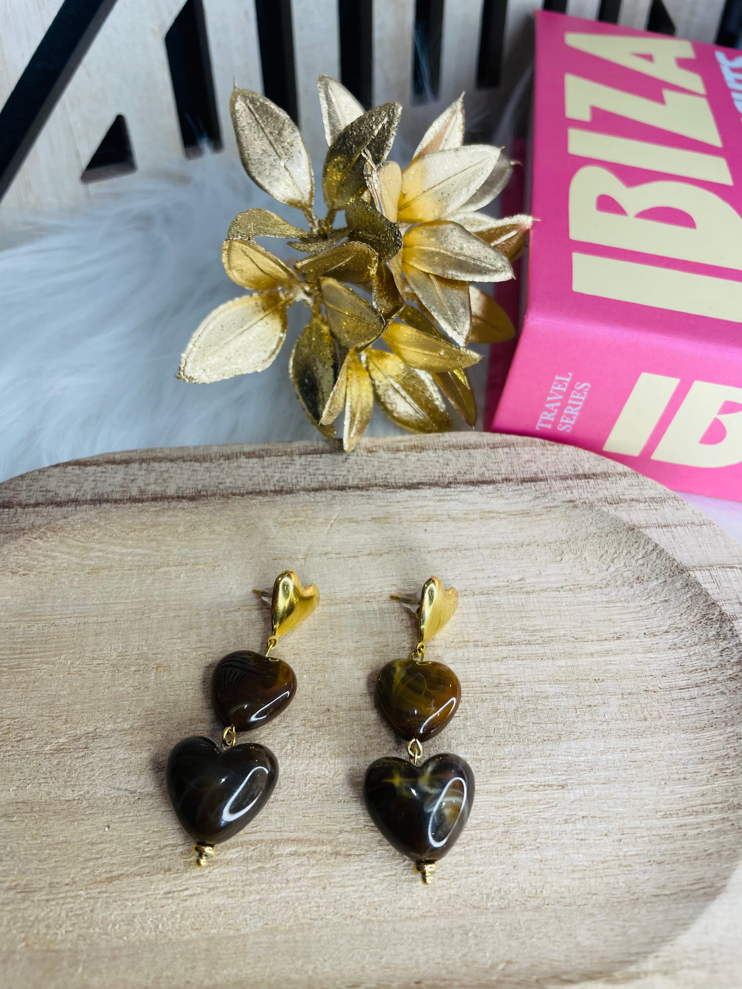Boucles d'oreilles coeurs