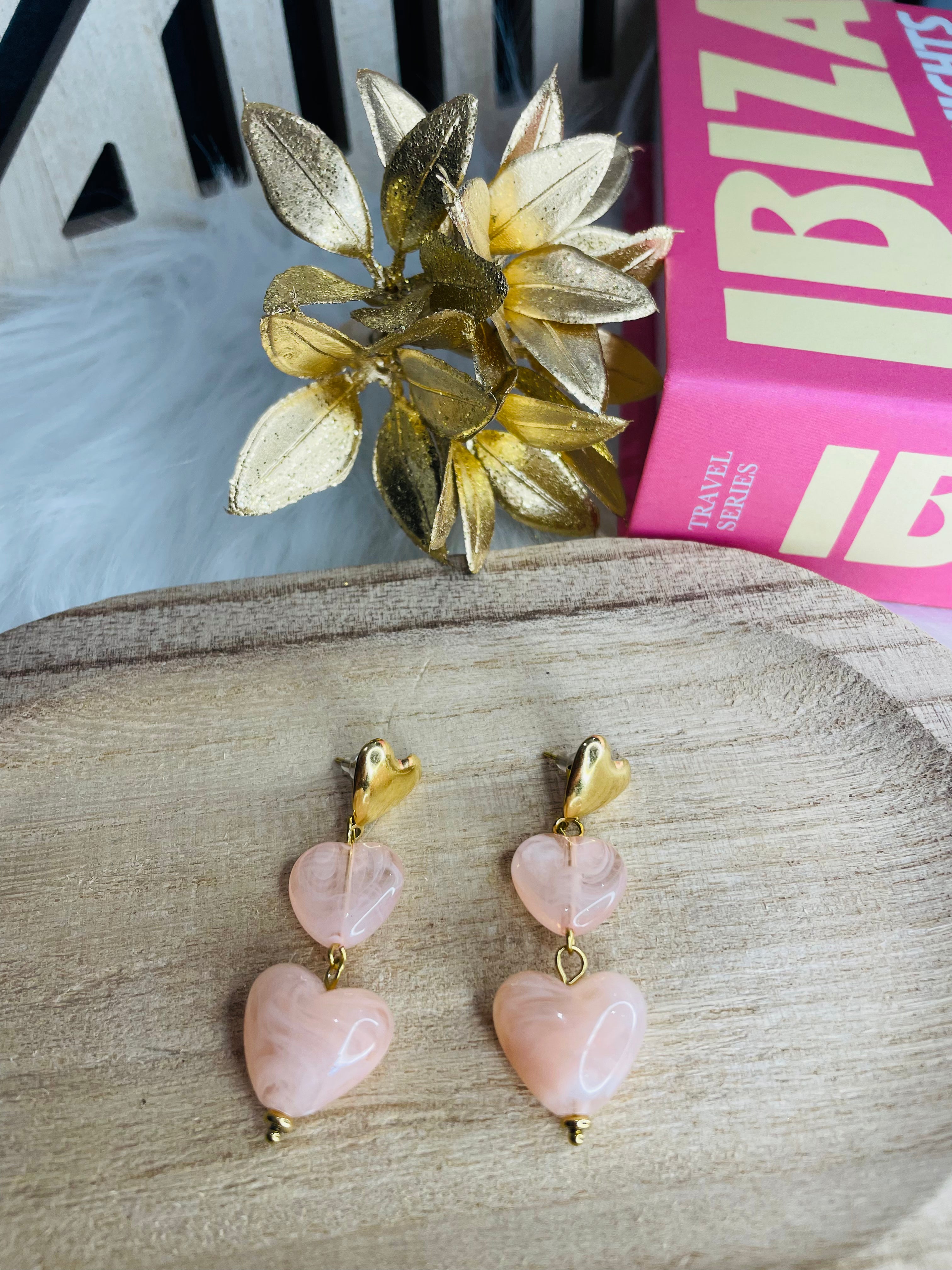 Boucles d'oreilles coeurs