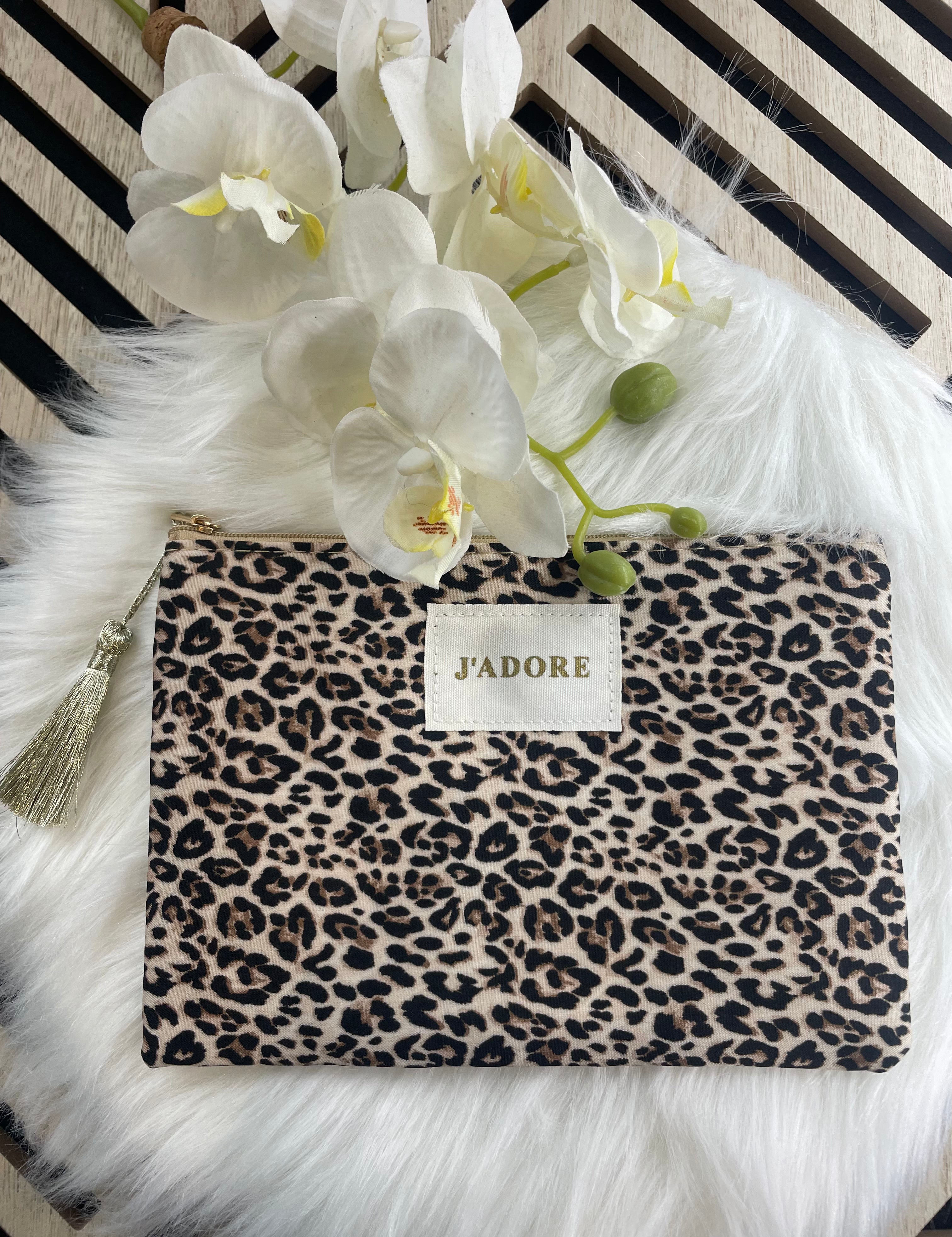 Pochettes J'ADORE leopard