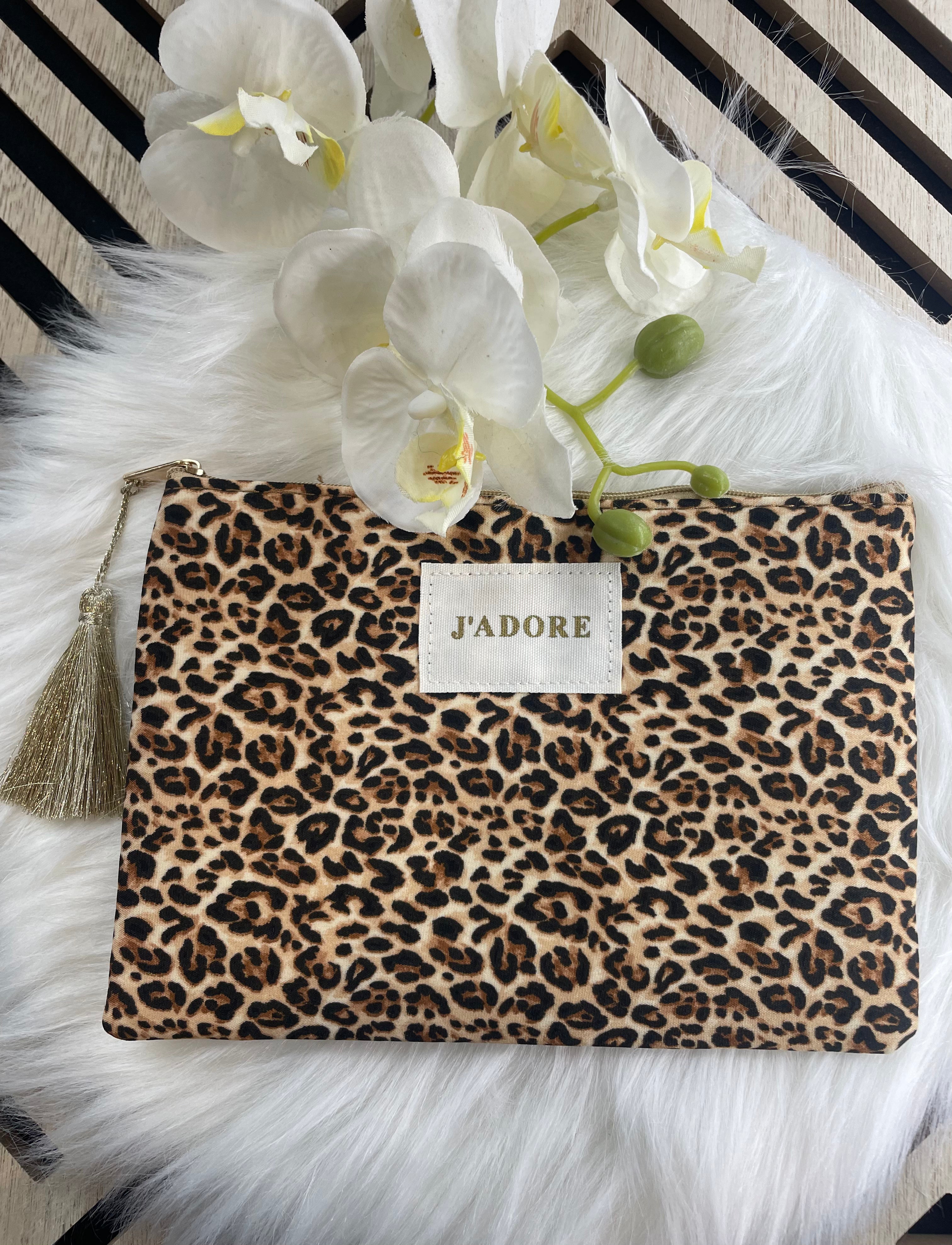 Pochettes J'ADORE leopard
